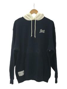 DESCENDANT◆22SS/DORSAL HOODY/パーカー/2/コットン/NVY/フード部分汚れ