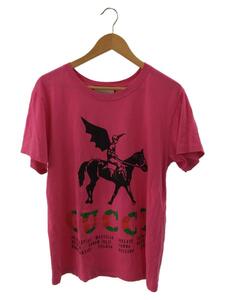 GUCCI◆Tシャツ/-/コットン/PNK/493117-XJAN3/Winged Jockey