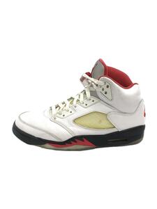 NIKE◆AIR JORDAN 5 RETRO/エアジョーダン 5 レトロ/ホワイト/DA1911-102/26.5cm