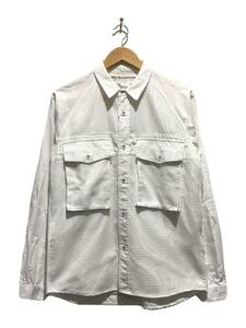 WHITE MOUNTAINEERING◆19AW メッシュ切替 長袖シャツ/1/WHT/WM1973103