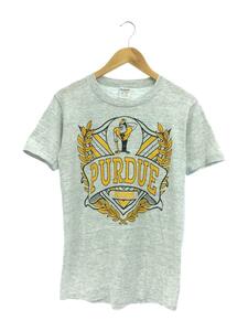 Swingster◆USA製/PURDUE/Tシャツ/M/コットン/GRY/プリント