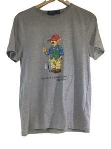 POLO RALPH LAUREN◆Tシャツ/M/コットン/GRY/プリント