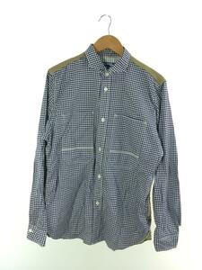 JUNYA WATANABE COMME des GARCONS MAN◆長袖シャツ/M/コットン/BLU/ギンガムCK/WH-B004