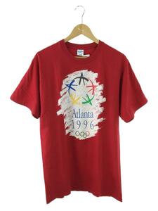 Tシャツ/L/コットン/レッド/90s/アトランタ五輪/1996/シングルステッチ/usa製/プリント/