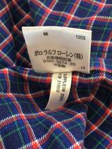 RALPH LAUREN◆長袖シャツ/L/コットン/NVY/チェック_画像5