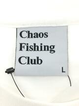 Chaos Fishing Club/長袖Tシャツ/L/コットン/WHT/無地_画像3