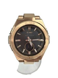 CASIO* solar wristwatch / Digi-Ana /-/BRW/GLD/MSG-W200CG