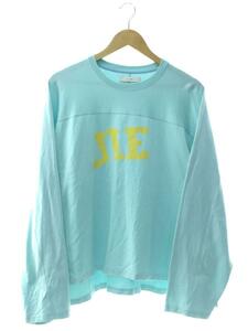 JieDa◆FOOTBALL PLATING OVERSIZED/長袖Tシャツ/2/コットン/ブルー/Jie-23S-CT02