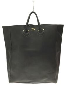 YOUNG & OLSEN*EMBOSSED LEATHER TOTE BAG/ bag / leather / black 