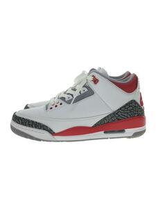 NIKE◆AIR JORDAN3/Fire Red/ローカットスニーカー/28.5cm/WHT/DN3707-160