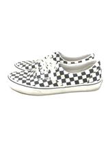 VANS◆ローカットスニーカー/27.5cm/WHT/キャンバス/721454/チェッカーフラグ_画像1