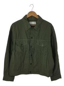 IORI◆DROP SHOULDER JACKET/ミリタリージャケット/3/コットン/KHK