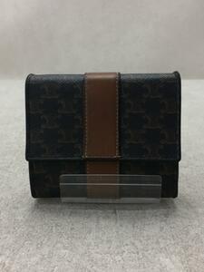 CELINE◆トリオンフ/スモールトリフォールドウォレット/2つ折り財布/-/レディース