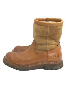 UGG australia◆1003274/M POLSON/ブーツ/27cm/ブラウン/レザー×スウェード