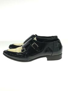 JIMMY CHOO◆ドレスシューズ/36/BLK/エナメル/ブラック/ダブルモンクストラップ/べたつき＆汚れ有