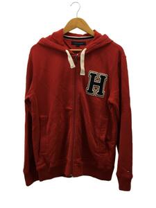 TOMMY HILFIGER◆パーカー/L/コットン/RED