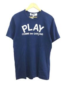 PLAY COMME des GARCONS◆Tシャツ/XL/コットン/NVY/無地/AZ-T176