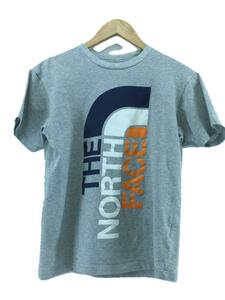 THE NORTH FACE◆NT31431/TRIVERT TEE/S/コットン/グレー