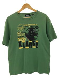 X-LARGE◆Tシャツ/L/コットン/GRN/101212011020/S/S TEE GREATEST HITS/エクストララージ
