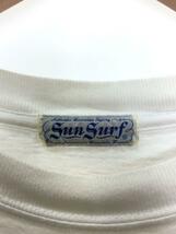 SUN SURF◆Tシャツ/-/コットン/WHT/プリント_画像3