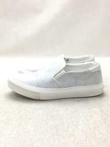 LOUIS VUITTON◆スニーカー_トロカデロ・ライン_WHT/スリッポン/モノグラム/6/ホワイト/PVC