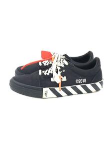 OFF-WHITE◆18AW/VULCANIZED STRIPED LOW TOP/41/ブラック/キャンバス