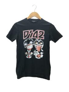 DSQUARED2◆KISS/Tシャツ/XS/コットン/BLK/s74GD0035 S20694