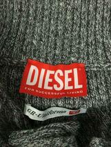 DIESEL◆セーター(厚手)/-/ウール/GRY/無地_画像3