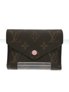 Louis Vuitton ◆ Porto Foille Victorine/Monogram/Brown/PVC/Total Pattern/M62360