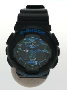 CASIO◆クォーツ腕時計・G-SHOCK/デジアナ/BLK