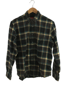 Supreme◆ネルシャツ/S/コットン/BLK/チェック/plaid flannel shirts