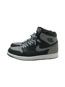 NIKE◆AIR JORDAN 1 RETRO HIGH OG/エアジョーダン1レトロハイ/ブラック/27cm/BLK