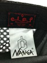 NANGA◆Clef ナイロンジェットキャップ/メッシュキャップ/FREE/ナイロン/BLK/メンズ_画像5