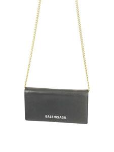 BALENCIAGA◆ショルダーバッグ/レザー/BLK/579309・1000・W・527538