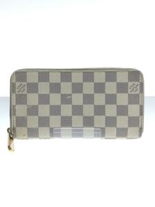 LOUIS VUITTON◆ジッピー・ウォレット_ダミエ・アズール_WHT/PVC/WHT/レディース