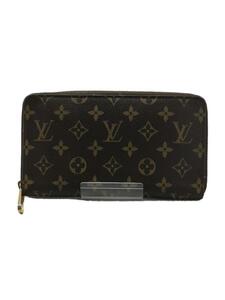 LOUIS VUITTON◆ジッピー・オーガナイザー_モノグラム_BRW/PVC/BRW/レディース