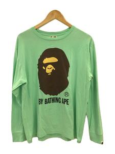 A BATHING APE◆Tシャツ/L/コットン/GRN/無地