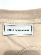 drole de monsieur/Tシャツ/M/コットン/CRM/無地_画像3
