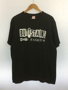 BUTTSTAIN/Tシャツ/XL/コットン/BLK/プリント