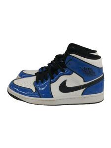 NIKE◆Air Jordan 1 Mid SE/27cm/BLU/レザー/DD6834-402