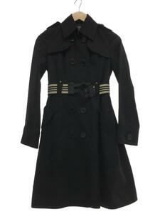 BURBERRY BLUE LABEL* trench coat /38/ cotton / black /FR522-257-09