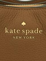 kate spade new york◆ハンドバッグ/レザー/BRW/無地/ダンプリング サッチェル_画像5