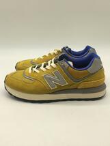 NEW BALANCE◆ローカットスニーカー/27cm/YLW/スウェード/U574LGB1_画像2