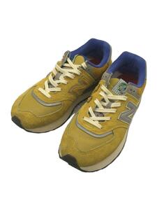 NEW BALANCE◆ローカットスニーカー/27cm/YLW/スウェード/U574LGB1