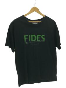 FIDES◆Tシャツ/L/コットン/BLK