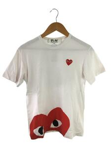 PLAY COMME des GARCONS◆Tシャツ/S/コットン/WHT/AZ-T034