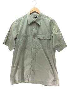 HELLY HANSEN◆半袖シャツ/XL/コットン/GRN/無地/HV46214