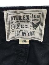 AVIREX◆ショートパンツ/6166114/XXL/コットン/NVY/無地/アヴィレックス/使用感あり_画像4