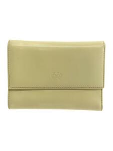 ANYA HINDMARCH◆3つ折り財布/-/YLW/無地/レディース