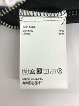 AMBUSH◆ベスト/コットン/ブラック/無地_画像4